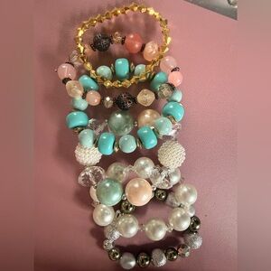 Beaded Stretch Bracelet Set